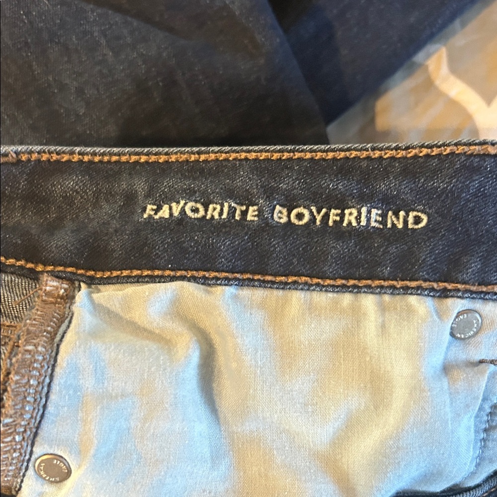 American Eagle Outfitters Deep Blue Boyfriend Jeans - Picture 4 of 5